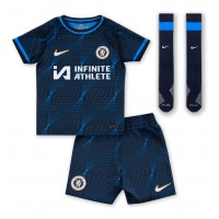 Chelsea Romeo Lavia #45 Vonkajší Detský futbalový dres 2023-24 Krátky Rukáv (+ trenírky)